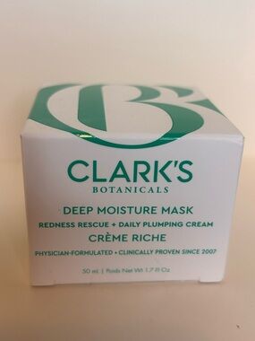 Clark’s Deep Moisture Mask - Cream - Deep Plumping Cream  - Redness Issue